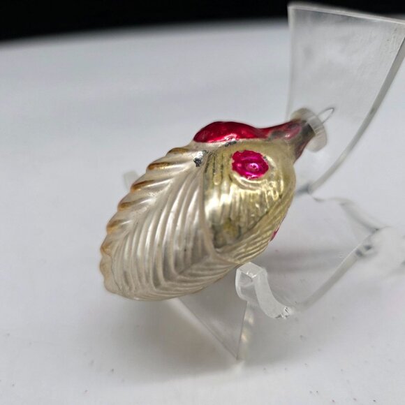 Vintage Moth Glass Christmas Ornament Germany 2.5" - Picture 2 of 6